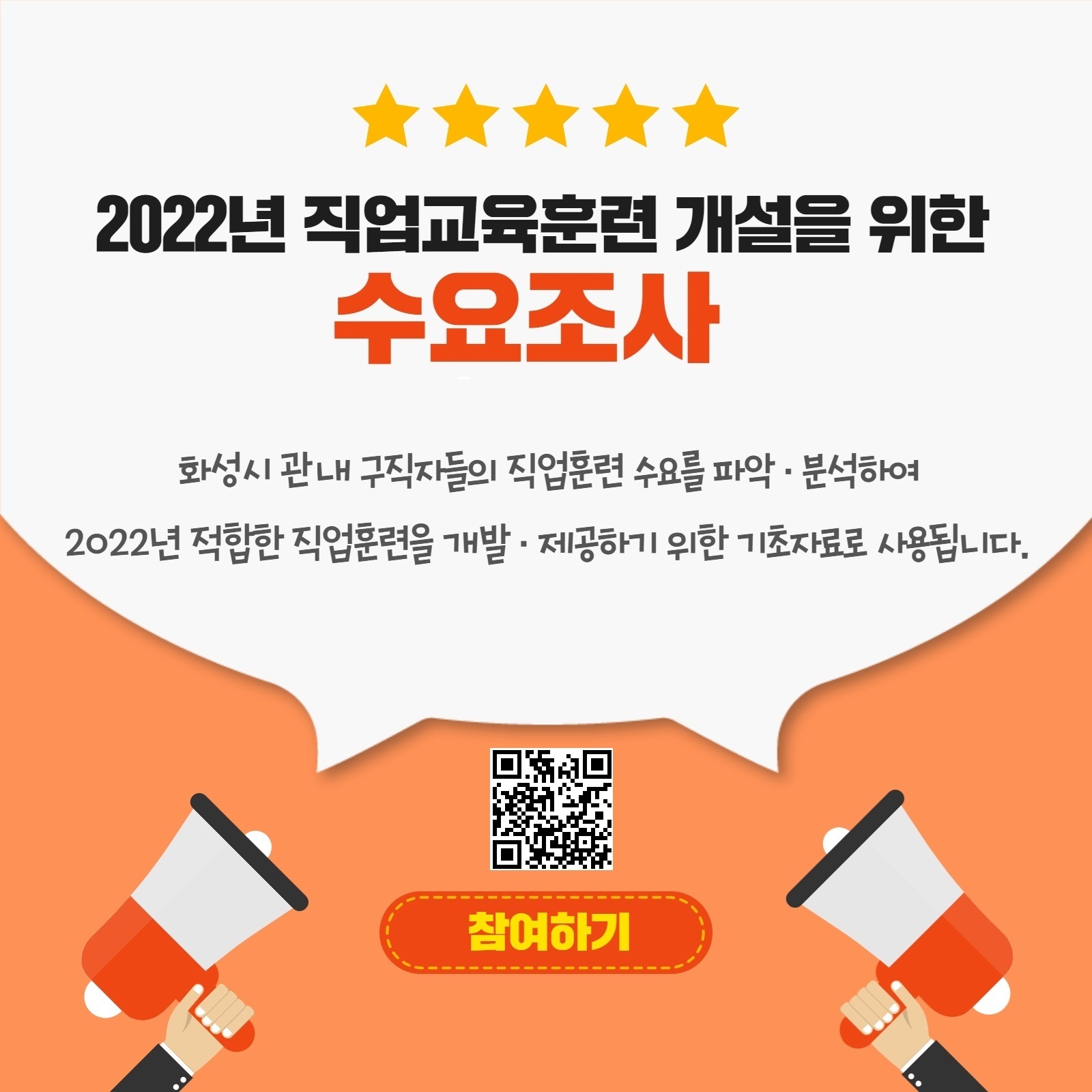 화성여성새로일하기센터, 2022년 직업교육훈련 개설 수요조사 실시