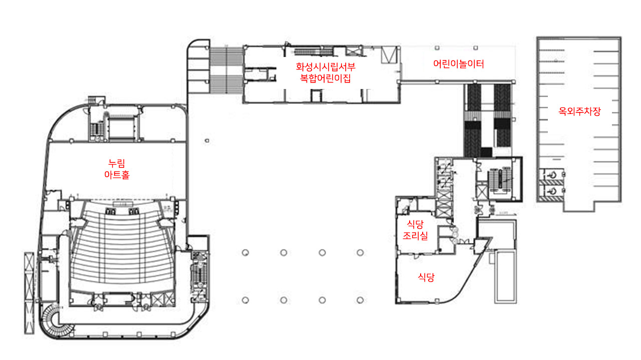 1층시설 단면도 이미지